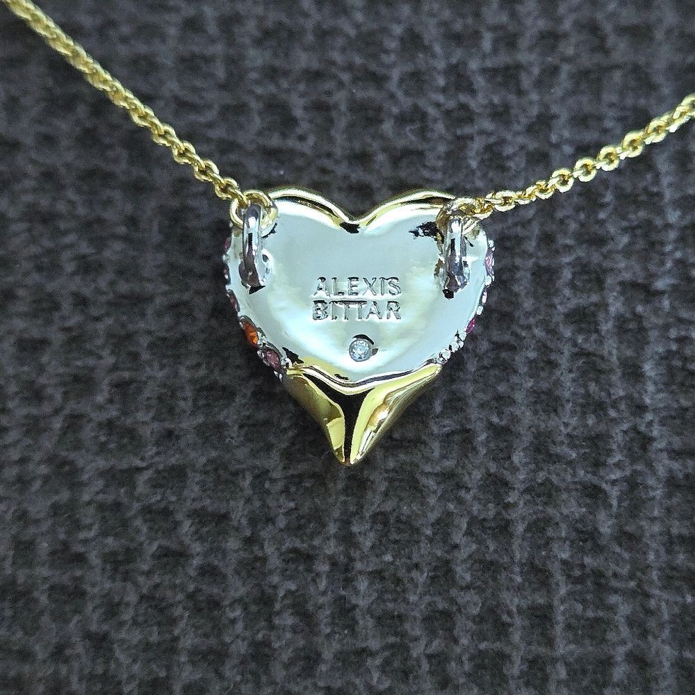 Alexis Bittar "Solanales" Crystal💎 Heart🩷 Pendant Necklace - NWT - Picture 9 of 16